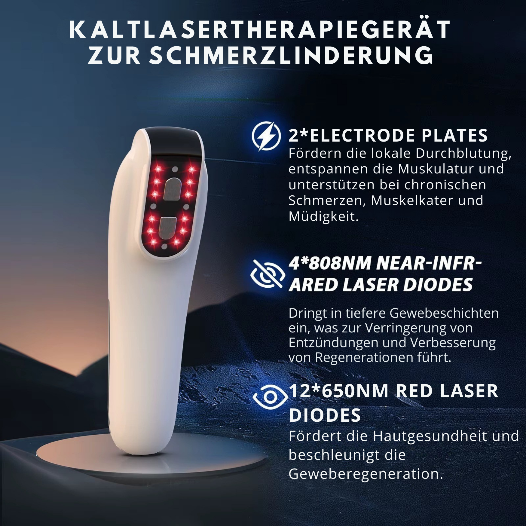 RedPulse Pro- EMS Kaltlaser-Rotlichttherapiegerät